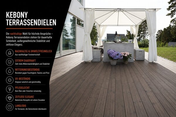 Kebony Terrassendielen
Kebony Terrassendielen...