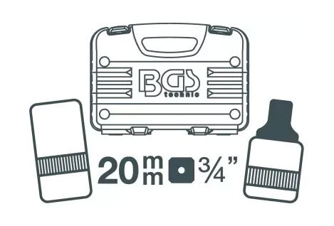 Steckschlüsselsatz 20 mm (3/4")...