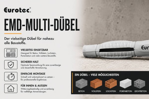 Eurotec EMD Multi-D&uuml;bel

Die Eurotec EMD...