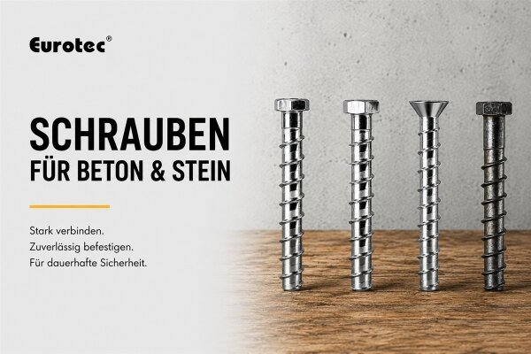 Schrauben Beton - Stahl