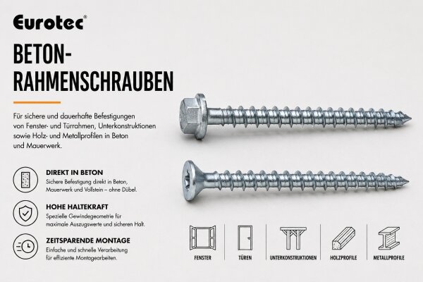 Beton- Rahmenschrauben