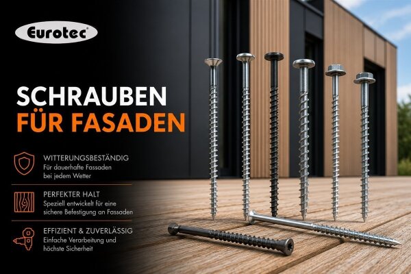 Schrauben für Fassaden