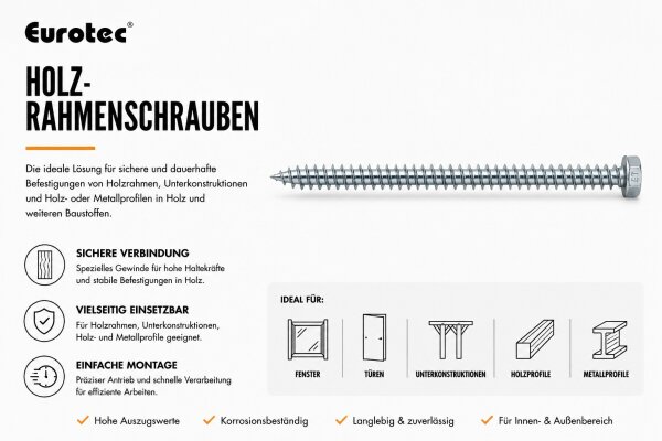 Holz Rahmenschrauben