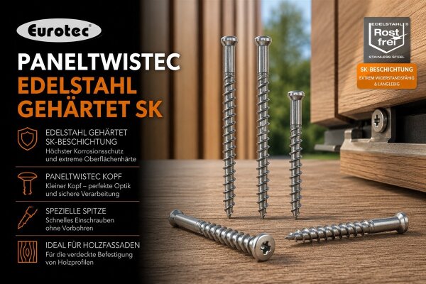 Paneltwistec Edelstahl gehärtet SK