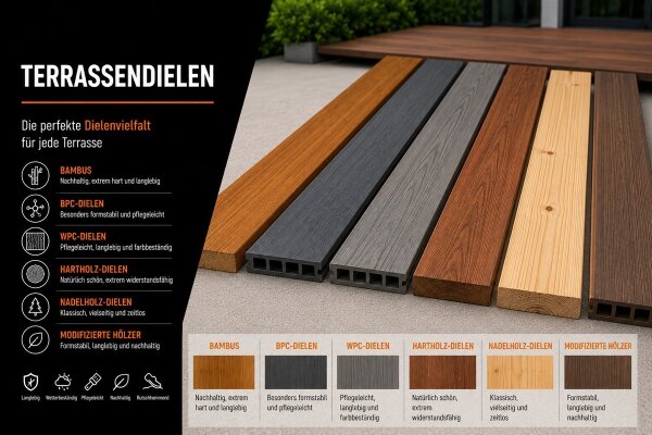 Terrassendielen
Terrassendielen sind die...