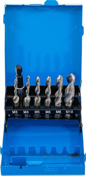 Bohrer-/ Gewindeschneider-Satz | HSS-G | 7-tlg.