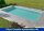 OKU Poolfolie rechteck 5,00 x 3,00 x 1,5 m sand mit Keilbiese P3  Folienstärke 0,80 mm