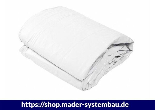 OKU Poolfolie rechteck 7,00 x 3,50 x 1,5 m weiß mit Keilbiese P3  Folienstärke 0,80 mm