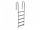 OKU OKU Einstiegsleiter 5-stufig Edelstahl V2A, enges Modell Holm Ø 42 mm Holme und Stufen aus Edelstahl