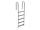 OKU OKU Einstiegsleiter 5-stufig Edelstahl V2A, enges Modell Holm Ø 42 mm Holme und Stufen aus Edelstahl