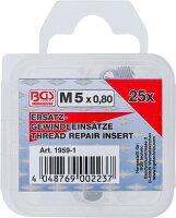 Ersatz-Gewindeeinsätze | M5 x 0,8 | 25-tlg.