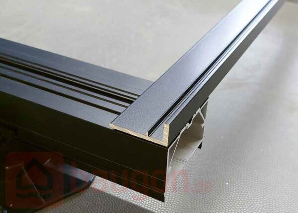 Karle & Rubner Wandfix Langprofil 38 × 15 × 4000 mm RAL 9005  1Stk.