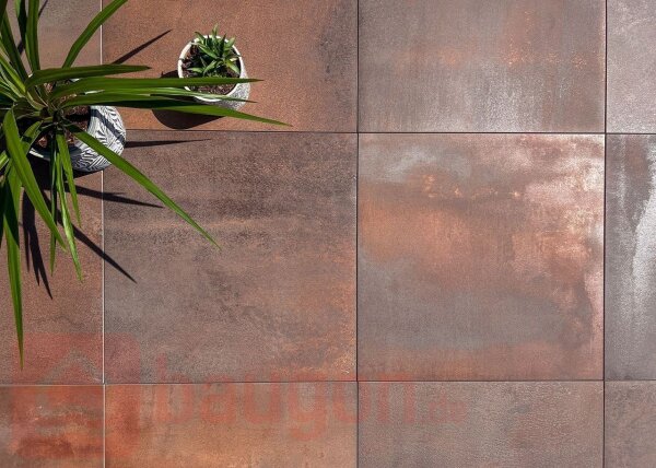 Keramikplatte Blaze corten595 × 595 × 20 mm