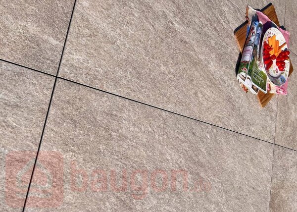Keramikplatte Athos Rock sand 598 x 1198 x 20 mm