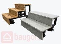 Karle & Rubner VARIO - Systemtreppe; 2-stufig; Dielen