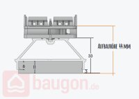 Karle & Rubner QLICK Alu-UK 155; 68 × 41 × 3964 mm für 24 Dielen