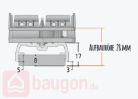 Karle & Rubner QLICK Alu-UK Light 120; 50 × 28...