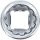 Steckschlüssel-Einsatz Gear Lock | Antrieb Innenvierkant 6,3 mm (1/4") | SW 10 mm