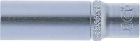 Steckschlüssel-Einsatz Gear Lock, tief | Antrieb Innenvierkant 6,3 mm (1/4") | SW 10 mm