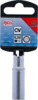 Steckschlüssel-Einsatz Gear Lock, tief | Antrieb Innenvierkant 6,3 mm (1/4") | SW 10 mm