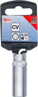 Steckschlüssel-Einsatz Gear Lock, tief | Antrieb Innenvierkant 6,3 mm (1/4") | SW 12 mm
