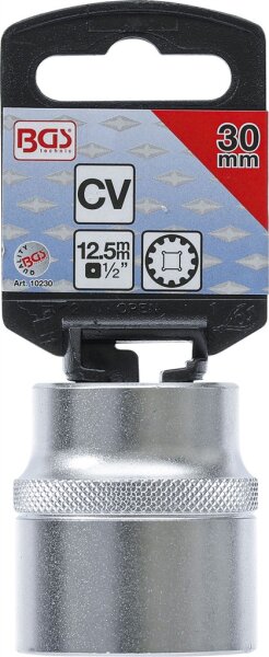 Steckschlüssel-Einsatz Gear Lock | Antrieb Innenvierkant 12,5 mm (1/2") | SW 30 mm