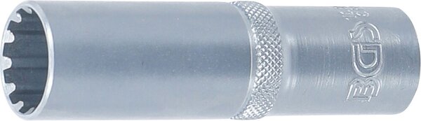 Steckschlüssel-Einsatz Gear Lock, tief | Antrieb Innenvierkant 12,5 mm (1/2") | SW 16 mm