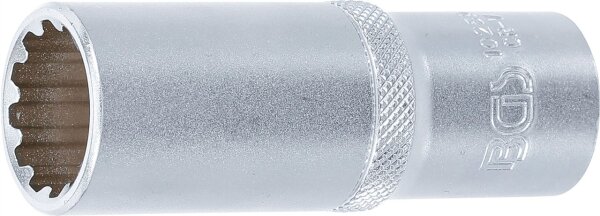 Steckschlüssel-Einsatz Gear Lock, tief | Antrieb Innenvierkant 12,5 mm (1/2") | SW 19 mm