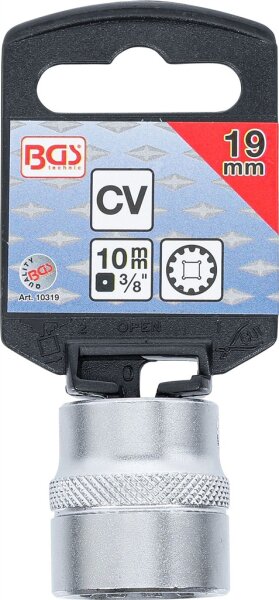 Steckschlüssel-Einsatz Gear Lock | Antrieb Innenvierkant 10 mm (3/8") | SW 19 mm