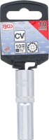 Steckschlüssel-Einsatz Gear Lock, tief | Antrieb Innenvierkant 10 mm (3/8") | SW 10 mm