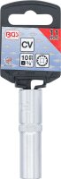 Steckschlüssel-Einsatz Gear Lock, tief | Antrieb Innenvierkant 10 mm (3/8") | SW 11 mm
