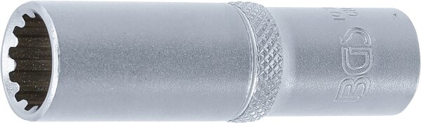 Steckschlüssel-Einsatz Gear Lock, tief | Antrieb Innenvierkant 10 mm (3/8") | SW 12 mm