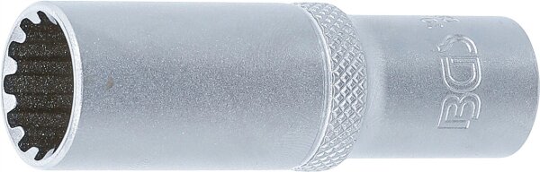 Steckschlüssel-Einsatz Gear Lock, tief | Antrieb Innenvierkant 10 mm (3/8") | SW 14 mm
