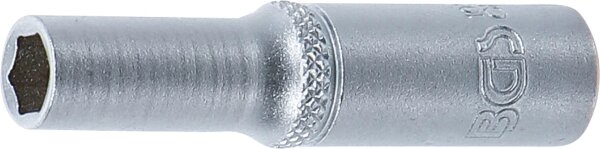 Steckschlüssel-Einsatz Sechskant, tief | Antrieb Innenvierkant 6,3 mm (1/4") | SW 6 mm
