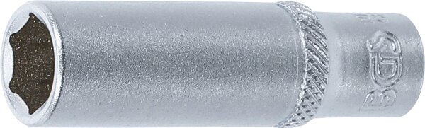 Steckschlüssel-Einsatz Sechskant, tief | Antrieb Innenvierkant 6,3 mm (1/4") | SW 10 mm