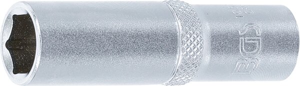Steckschlüssel-Einsatz Sechskant, tief | Antrieb Innenvierkant 10 mm (3/8") | SW 12 mm