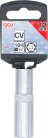 Steckschlüssel-Einsatz Sechskant, tief | Antrieb Innenvierkant 10 mm (3/8") | SW 12 mm
