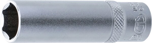 Steckschlüssel-Einsatz Sechskant, tief | Antrieb Innenvierkant 10 mm (3/8") | SW 13 mm
