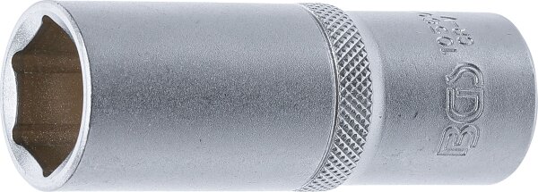 Steckschlüssel-Einsatz Sechskant, tief | Antrieb Innenvierkant 12,5 mm (1/2") | SW 20 mm