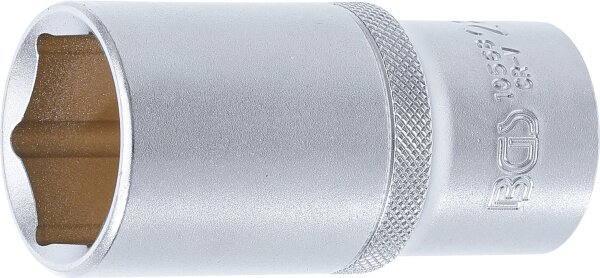 Steckschlüssel-Einsatz Sechskant, tief | Antrieb Innenvierkant 12,5 mm (1/2") | SW 28 mm