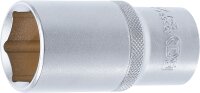 Steckschlüssel-Einsatz Sechskant, tief | Antrieb Innenvierkant 12,5 mm (1/2") | SW 28 mm