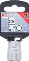 Steckschlüssel-Einsatz Sechskant | Antrieb Innenvierkant 10 mm (3/8") | SW 16 mm