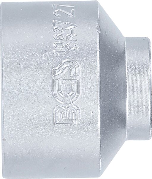 Steckschlüssel-Einsatz Sechskant | Antrieb Innenvierkant 10 mm (3/8") | SW 27 mm