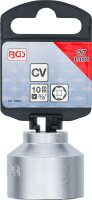 Steckschlüssel-Einsatz Sechskant | Antrieb Innenvierkant 10 mm (3/8") | SW 27 mm