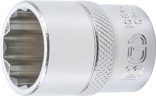 Steckschlüssel-Einsatz Zwölfkant | Antrieb Innenvierkant 12,5 mm (1/2") | SW 20 mm