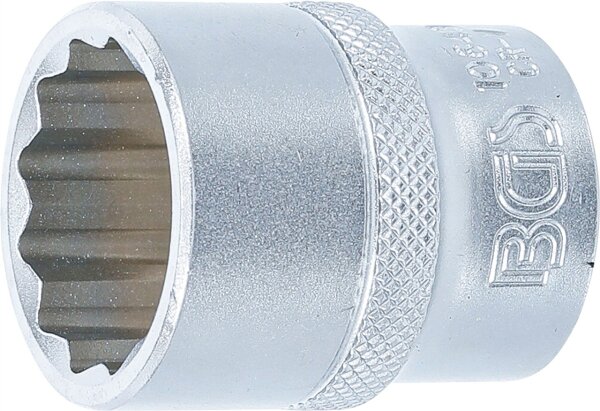 Steckschlüssel-Einsatz Zwölfkant | Antrieb Innenvierkant 12,5 mm (1/2") | SW 23 mm