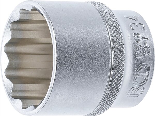 Steckschlüssel-Einsatz Zwölfkant | Antrieb Innenvierkant 12,5 mm (1/2") | SW 34 mm