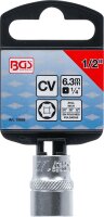 Steckschlüssel-Einsatz Sechskant | Antrieb Innenvierkant 6,3 mm (1/4") | SW 1/2"