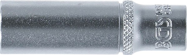 Steckschlüssel-Einsatz Sechskant, tief | Antrieb Innenvierkant 6,3 mm (1/4") | SW 3/8"
