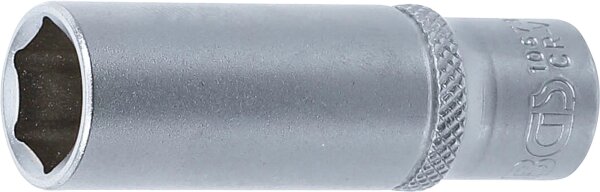 Steckschlüssel-Einsatz Sechskant, tief | Antrieb Innenvierkant 6,3 mm (1/4") | SW 7/16"